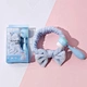 headband wristband set with face cleaning brush